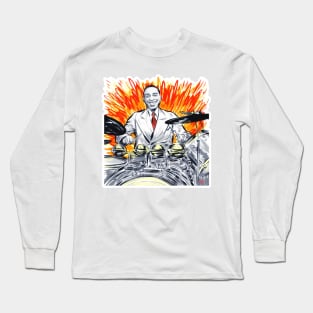 Chick Webb - An illustration by Paul Cemmick Long Sleeve T-Shirt